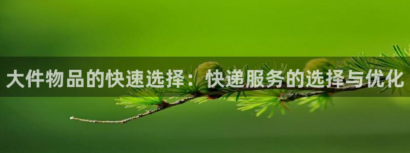 ,优游国际入口问一问:大件物品的快速